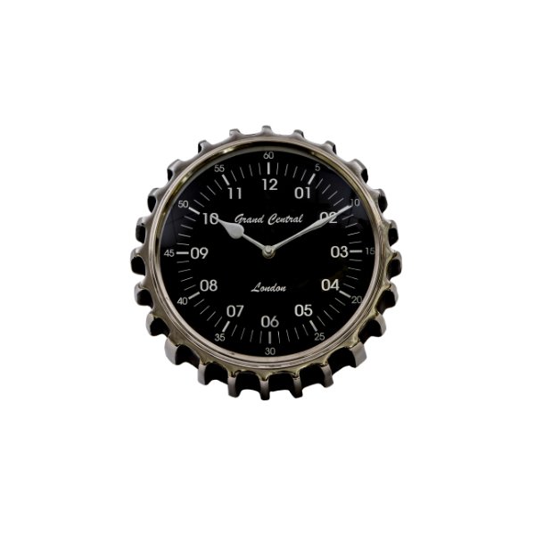 Black Gear Wall Clock