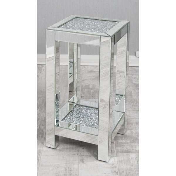 Farie Large Diamond Crush Side Table