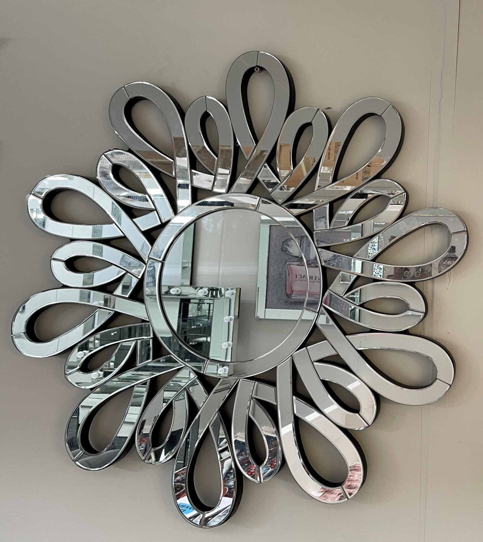 Swirl Round Wall Mirror