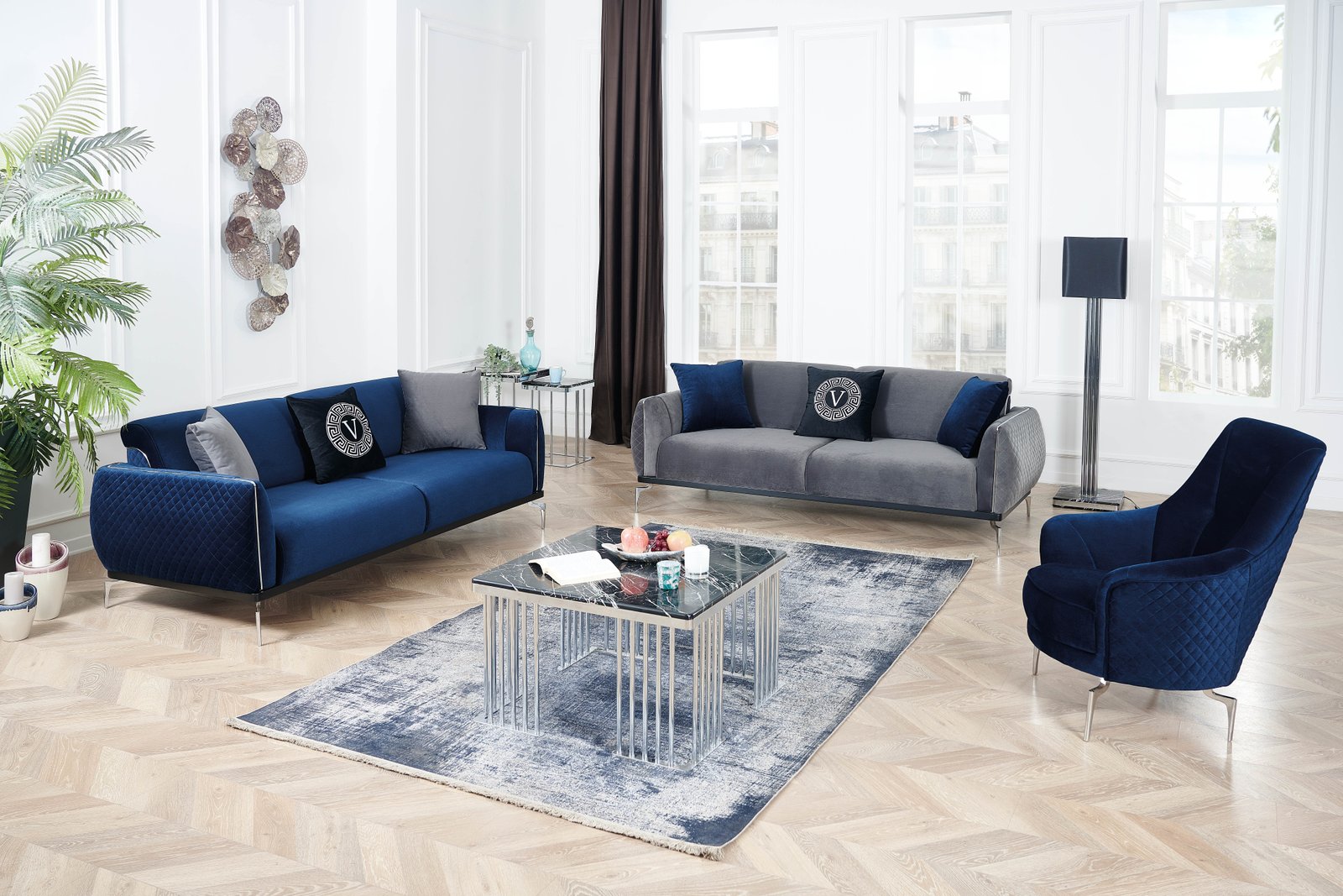 Zegna 3+2 Sofa Set